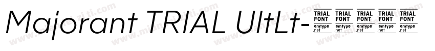 Majorant TRIAL UltLt字体转换
